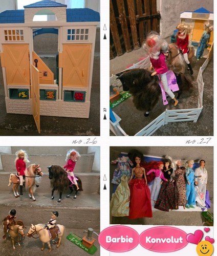 Barbie konvolut pferde ranch - pferde,