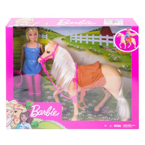 Barbie puppe mit pferd - barbie,
