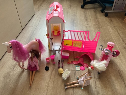 Barbie pferdestall mit - pferdestall,